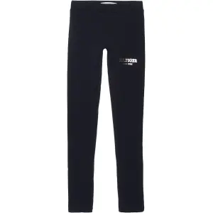 Леггинсы Tommy Hilfiger "MONOTYPE LEGGING" с серебристой надписью логотипа Hilfger, цвет Desert Sky