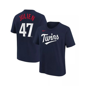 Темно-синяя футболка Big Boys Edouard Julien Minnesota Twins с именем и номером Nike, синий