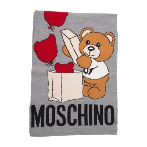 Шарф Moschino, серый