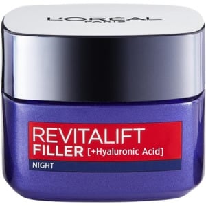 L'Oreal Revitalift Filler Ночной антивозрастной крем с гиалуроновой кислотой 50 мл, L'Oreal