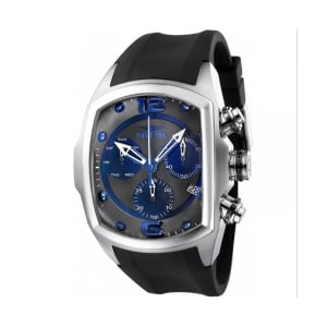 Мужские часы 6101 Lupah Quartz Chronograph Blue, бронзовый циферблат Invicta, синий