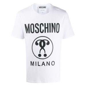 Moschino футболка с логотипом, белый