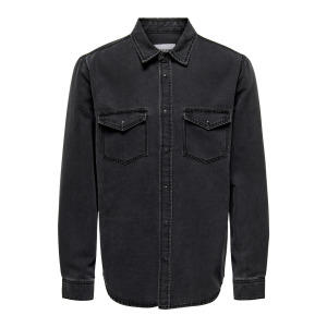 Джинсовая куртка Only & Sons ONSBANE, цвет dark grey denim