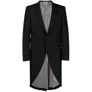 Thom Browne однобортное пальто, черный