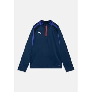 Рубашка с длинным рукавом INDIVIDUALLIGA 1/4 ZIP JR UNISEX Puma, темно-синий