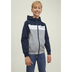 Легкая куртка JJERUSH BLOCKING HOOD Jack & Jones Junior, цвет navy blazer