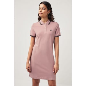 Платье-Поло с двойной окантовкой Fred Perry, розовый