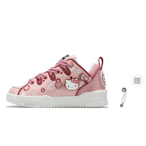 Кроссовки Hello Kitty X palladium Skateboarding Shoes Women's Low-top Pink/White, розовый