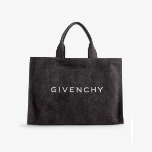 Сумка-Тоут из хлопчатобумажной ткани с логотипом G-Tote Givenchy, черный