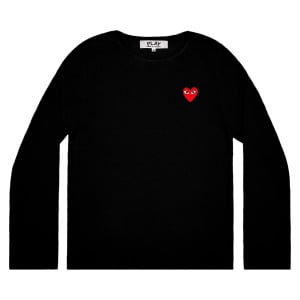 Толстовка Comme des Garçons PLAY Heart, цвет Черный