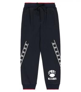 Спортивные брюки из хлопкового джерси с логотипом Dolce&Gabbana, черный