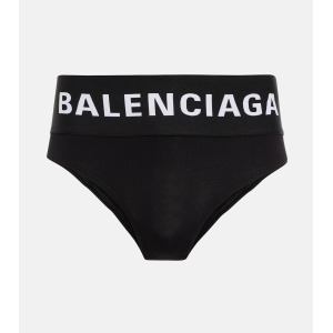 Трусы из хлопкового джерси BALENCIAGA, черный