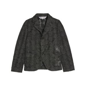 Comme Des Garçons Comme Des Garçons кружевной однобортный блейзер, черный