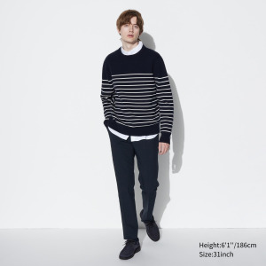 Шерстяные брюки AirSense UNIQLO, темно-синий