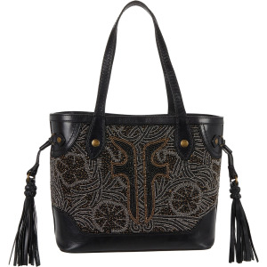 Сумка Frye Melissa Beaded Carryall, цвет Black Multi