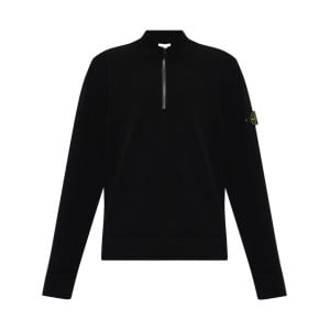 Stone Island шерстяная толстовка с рисунком компаса, черный