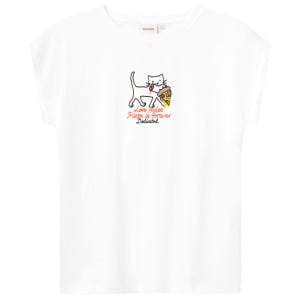 Футболка Dedicated T-Shirt Visby Pizza Love, белый