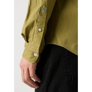 Официальная рубашка SEASONAL ESSENTIALS SOLID SHIRT Scotch & Soda, хаки