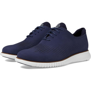 Оксфорды Cole Haan Pinch Prep Penny Loafer, цвет Marine Blue Nubuck/Optic White