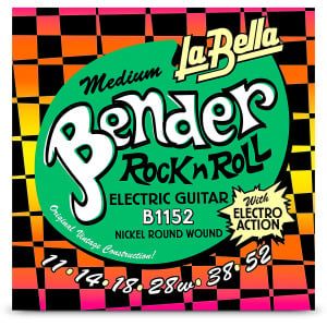 Струны для электрогитары La Bella Bender Rock n Roll 11–52