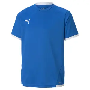 Тренировочная футболка PUMA "футбольная майка молодежной команды LIGA", цвет Electric Blue Lemonade White