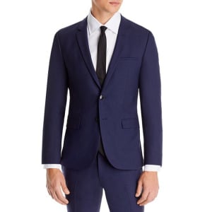 Arti Super Navy Extra Slim Fit Пиджак HUGO, цвет Blue