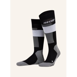 Лыжные носки merino compression из шерсти мериноса cep, серый