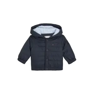 Зимняя куртка Tommy Hilfiger "BABY QUILTED JACKET", с капюшоном, с логотипом, цвет Desert Sky