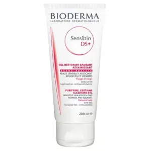 Bioderma Sensibio DS+ Муссант успокаивающий очищающий гель 200 мл для покрасневшей кожи с чешуйками