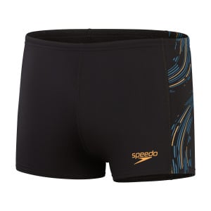 Плавки Speedo Tech Panel Aquashort, цвет Black/Mandarin Peel/Dark Teal