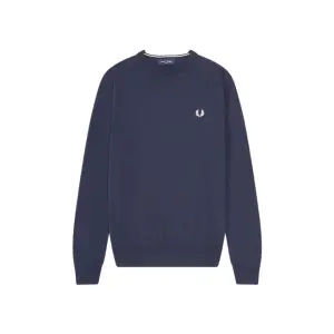 Классический свитер с круглым вырезом Fred Perry, синий