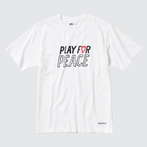 Футболка Uniqlo Peace For All Kei Nishikori, белый