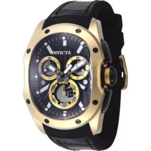 Мужские часы 45441 Lupah Quartz Chronograph с черным циферблатом Invicta, черный