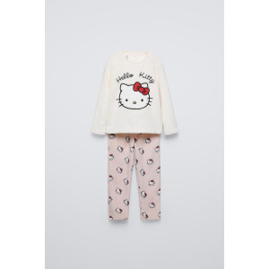 флисовая пижама hello kitty ZARA, розовый