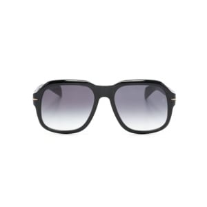 Солнцезащитные очки 7090/S в квадратной оправе Eyewear by David Beckham, черный