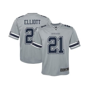 Джерси Big Boys Ezekiel Elliott Silver Dallas Cowboys Inverted Team Game Nike