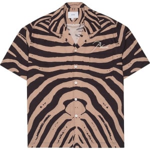 Рубашка Rhude Zebra Silk 'Black/Tan', черный