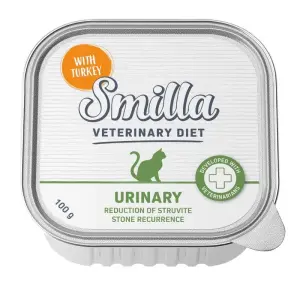 Корм для кошек с заболеваниями мочевыводящих путей с индейкой Smilla Veterinary Diet, 24 х 100 г