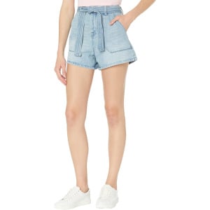 Шорты Blank NYC Denim High-Rise Shorts with Self Belt in Must Be The Place, цвет Must Be The Place