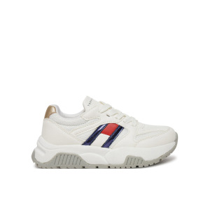 Кроссовки Tommy Hilfiger Flag Low Cut Lace-Up Sneaker T3A9-33550-1697 M, белый