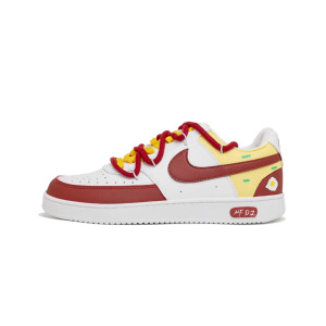 Кроссовки Nike Court Vision 1 Skateboarding Shoes Men Low-top Red/Yellow, красный