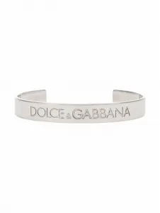 Браслет с логотипом Dolce&Gabbana, серебристый