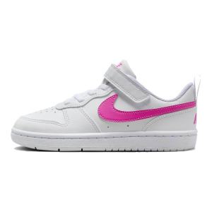 Кроссовки Nike Court Borough Kids Skateboarding Shoes Kids Low-top White/Laser Purple, фиолетовый