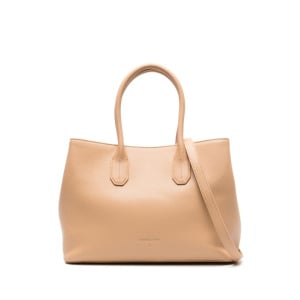 Patrizia Pepe Hammered leather shoulder bag, нейтральный цвет