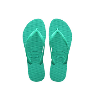 Тонкие женские пляжные тапочки Havaianas, зеленый