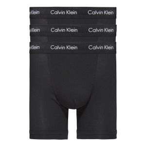 Три пары боксеров из хлопка стрейч Calvin Klein, черный