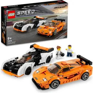 Пластиковый конструктор Speed champions mclaren solus gt и mclaren f1 lm 76918 коллекционный и демонстрационный набор для творчества и сборки моделей для автолюбителей и детей от 9 лет и старше (581 деталь) Lego