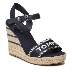 Эспадрильи Tommy Hilfiger SeasonalWebbing Wedge, темно-синий