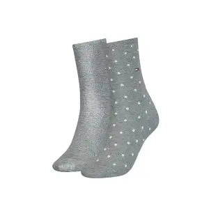 Комплект женских носков в горошек Sock Dot Tommy Hilfiger, серый