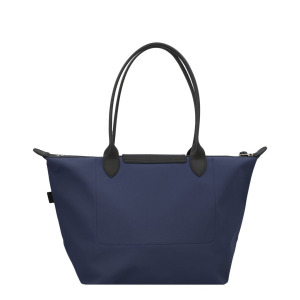 Большая сумка-тоут Longchamp Le Pliage Shopper из парусины, синий